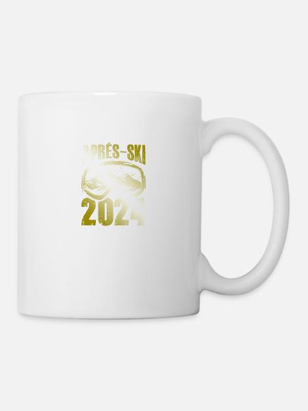 Apres Ski 2024 Ski Brille - Tasse - Weiß