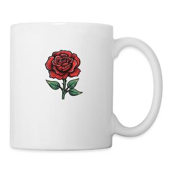 Amour de fleur de rose - Mug blanc - blanc - Droite