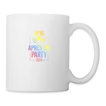 Masque de ski après-ski 2024 mountains coloré - Mug blanc - blanc - Droite