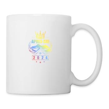 Après-ski 2024 Vacances de ski colorées à la montagne - Mug blanc - blanc - Droite