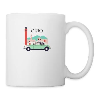 ciao - Italien Design - Tasse - Weiß - Rechts