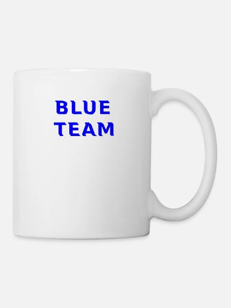 Blue Team - Tasse - Weiß