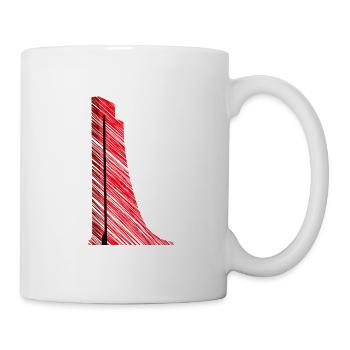 Art moderne de Laboe – Mémorial naval - Mug blanc - blanc - Droite