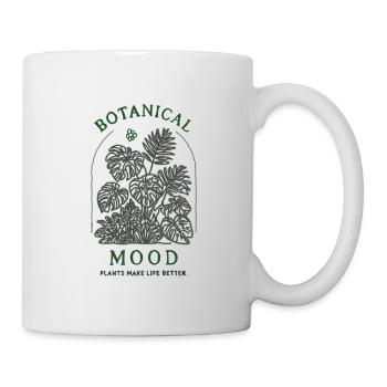 Minimalist Monstera Plant Arch Graphic Design - Mug - white - Right