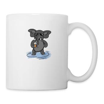 Elephant Beer Sunglasses Gift - Mug - white - Right