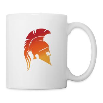 Sparta design, fire red - Mug - white - Right