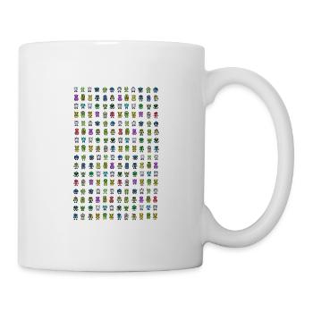 robots bunt - Tasse - Weiß - Rechts