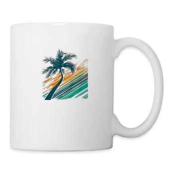 Palm Tree Logo - Mug blanc - blanc - Droite