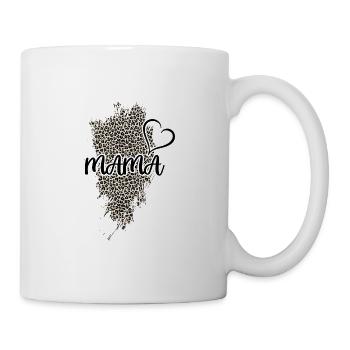 Mama "mom leopard" Mutti - Tasse - Weiß - Rechts
