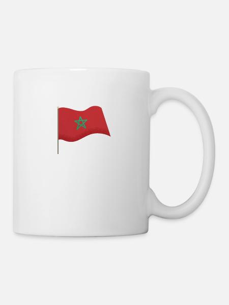Drapeau du Maroc - Mug blanc - blanc