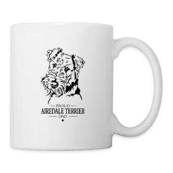 Airedale Terrier Dad Dog Dog Wilsigns - Mug - white - Right