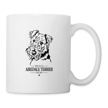 Airedale Terrier Mom Dog Dog Wilsigns - Mug - white - Right