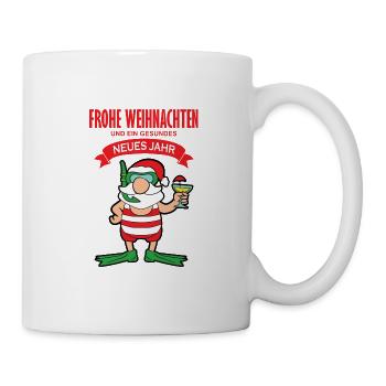 Weihnachtsmann - Tasse - Weiß - Rechts