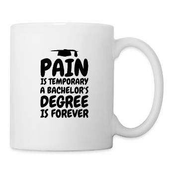 La douleur est temporaire - baccalauréat est - Mug blanc - blanc - Droite