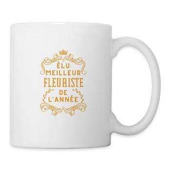 Elu meilleur fleuriste de l'année - Mug blanc - blanc - Droite