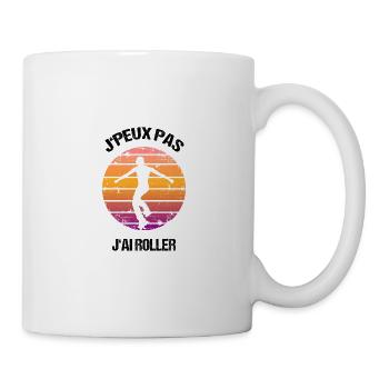 J'peux pas j'ai roller - Mug blanc - blanc - Droite