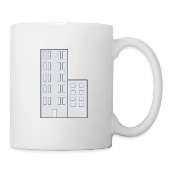 Tour Appartements Ville - Mug blanc - blanc - Droite