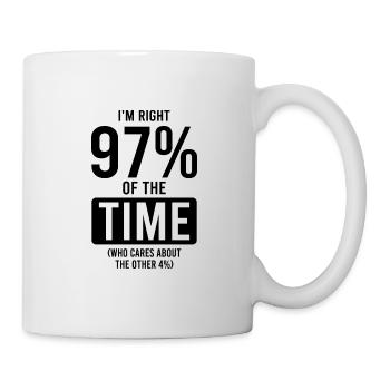 mathe mathematik - Tasse - Weiß - Rechts