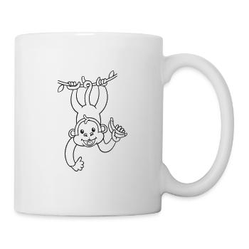 Monkey, monkey, banana, gift - Mug - white - Right