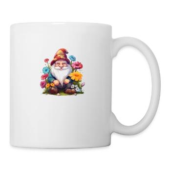 Gartenzwerg - Tasse - Weiß - Rechts