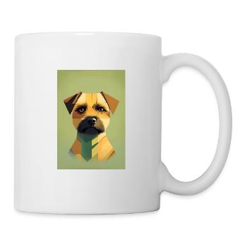 Border Terrier - Mug blanc - blanc - Droite