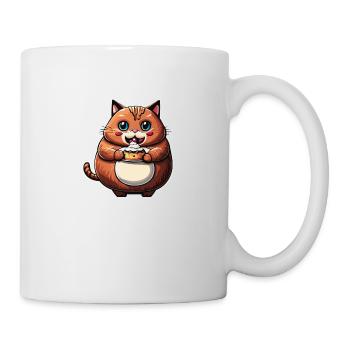 Cat eating Cake (Magical Animals Collection) - Mug - white - Right