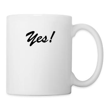Yes! - Tasse - Weiß - Rechts