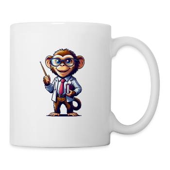Cute Monkey Teacher - Mug - white - Right
