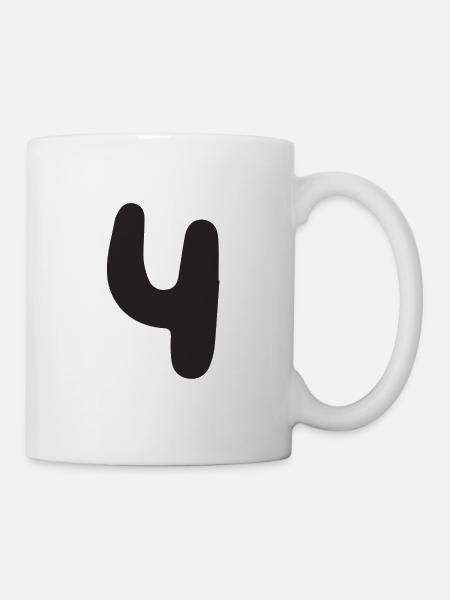 4 - Tasse - Weiß