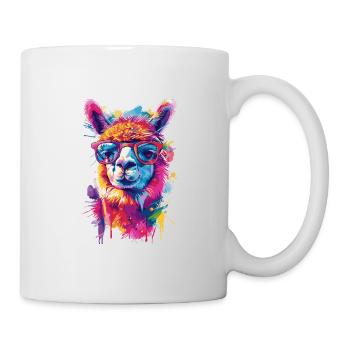 Alpaka Lama für Alpakaliebhaber - Tasse - Weiß - Rechts
