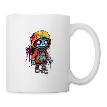Poupée d’horreur / Halloween / Effrayant / Sombre - Mug blanc - blanc - Droite