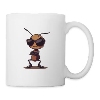 Fourmi classique cool - Mug blanc - blanc - Droite