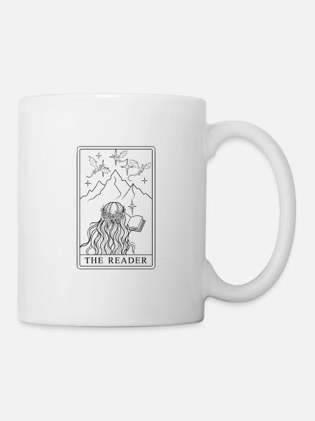 Couronne de fleurs du Lecteur du Sommet - Mug blanc - blanc
