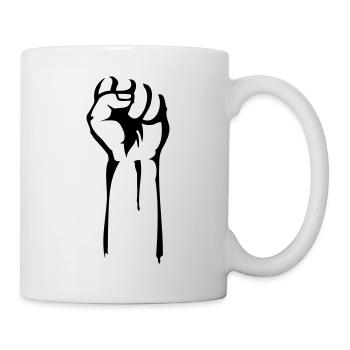 stencil faust - Tasse - Weiß - Rechts