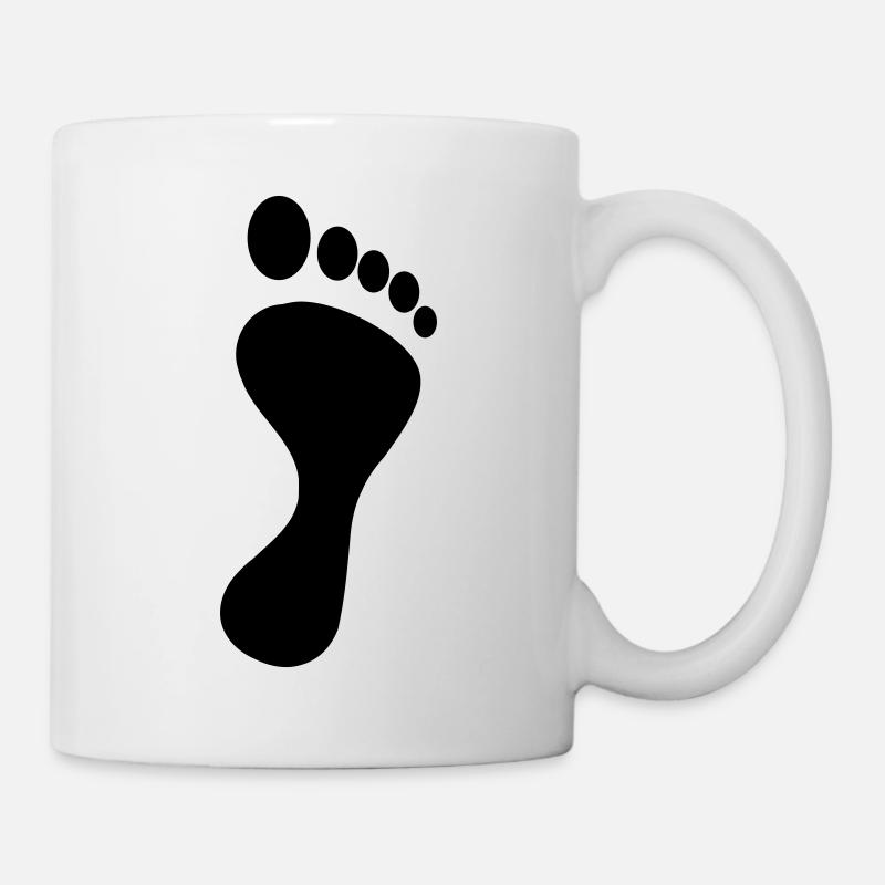 fuß - Tasse - Weiß