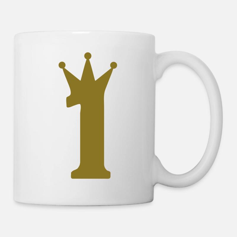 1 couronne c1w7 - Mug blanc - blanc