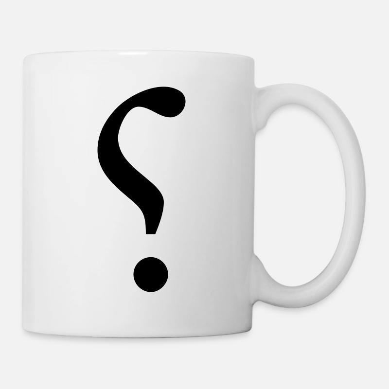Ironie-Zeichen / ironic mark (1c) - Tasse - Weiß