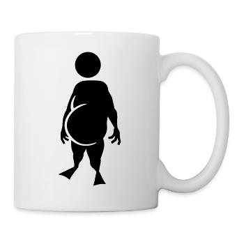 Fat Stick man - Tasse - Weiß - Rechts