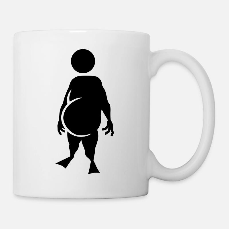 Fat Stick man - Mug - white