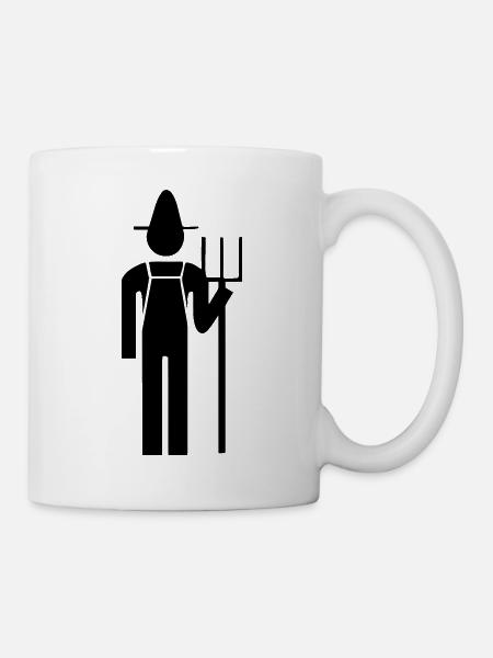 Paysan (vectoriel) - Mug blanc - blanc