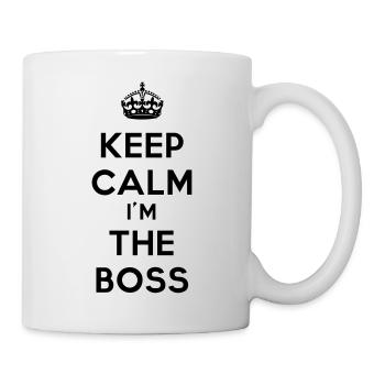 keep calm I'm the boss - Tasse - Weiß - Rechts