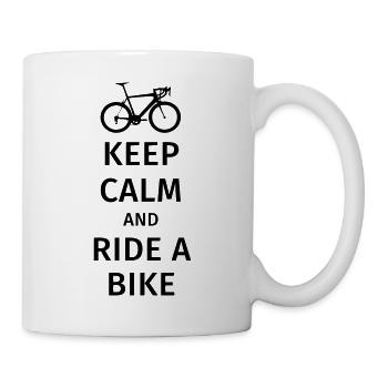 keep calm and ride a bike - Mug - white - Right
