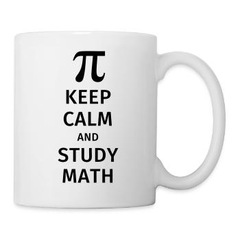 keep calm and study math - Tasse - Weiß - Rechts