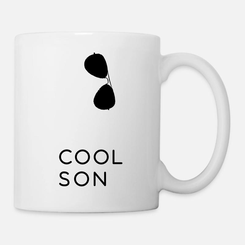 Cool Son - Vater und Sohn Partnerlook Shirts - Tasse - Weiß