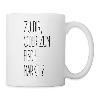 Hamburg Shirt Fichmarkt? - Tasse - Weiß - Rechts