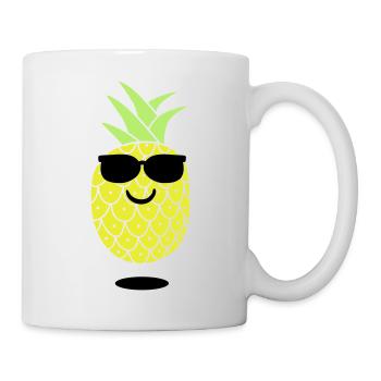 cool ananas - Tasse - Weiß - Rechts