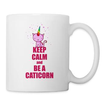 Keep Calm Caticorn - Tasse - Weiß - Rechts
