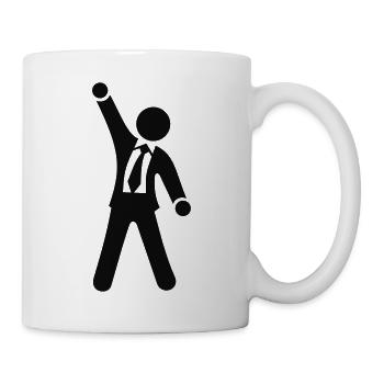 Geschäftsmann 1c - Tasse - Weiß - Rechts