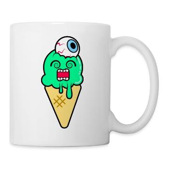 Funky Ice Cream - Tasse - Weiß - Rechts