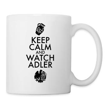 KEEP CALM AND WATCH ADLER #Waldstadion #Adlerfans - Tasse - Weiß - Rechts